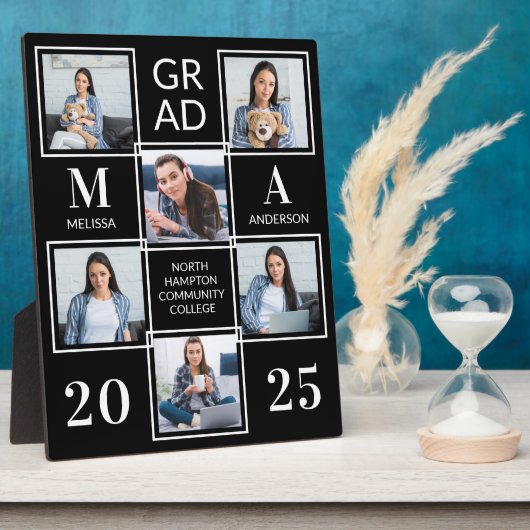 Speciaal Afstuderen zwart fotocollage pl Fotoplaat (Zijkant)