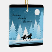 Speciaal aftappen door het sneeuwpaard keramisch ornament (Rechts)