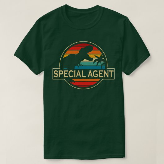Speciaal agent Dinosaur T-shirt (Design voorkant)