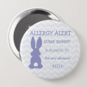 Speciaal alarm voor paasvoeding ronde button 4,0 cm (Voorkant /achterkant)