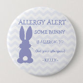 Speciaal alarm voor paasvoeding ronde button 4,0 cm (Voorkant)