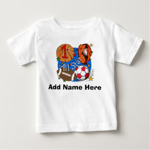 Speciaal Alle Star 1st Birthday T-shirt