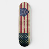 Speciaal Amerikaans blauw wolvenskateboard Persoonlijk Skateboard (Voorkant)