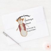 Speciaal Amerikaans cowboy Snowman Jar Label (Envelop)