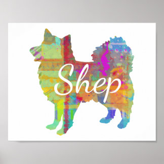 Speciaal Amerikaans Eskimo Dog Art Print Poster