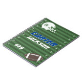 Speciaal Amerikaans Football, naam en nummer Notitieboek (Linkerzijde)