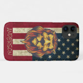 Speciaal Amerikaans Golden Lion Skateboard Case-Mate iPhone Case (Achterkant (horizontaal))