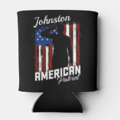 Speciaal Amerikaans Patriot Soldaat Vlag Blikjeskoeler (Achterkant)