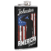 Speciaal Amerikaans Patriot Soldaat Vlag Heupfles (Rechts)