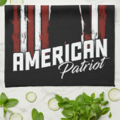 Speciaal Amerikaans Patriot Soldaat Vlag Theedoek (Gevouwen)