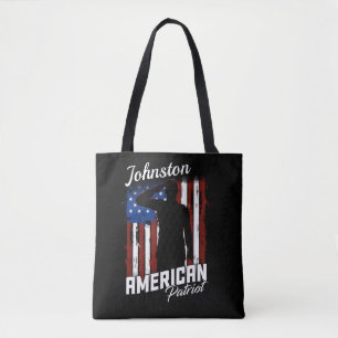 Speciaal Amerikaans Patriot Soldaat Vlag Tote Bag