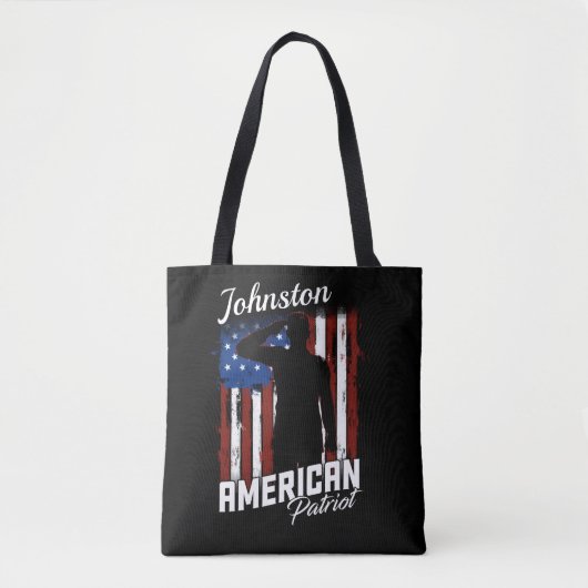 Speciaal Amerikaans Patriot Soldaat Vlag Tote Bag (Voorkant)