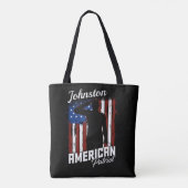 Speciaal Amerikaans Patriot Soldaat Vlag Tote Bag (Achterkant)