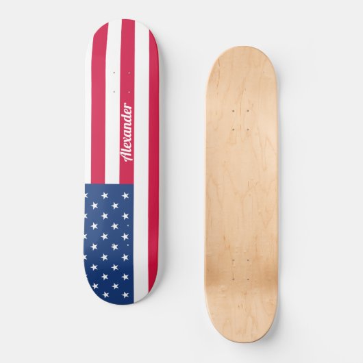 Speciaal Amerikaans skateboard voor de vlag (Voorkant)