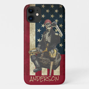 Speciaal Amerikaans Skeleton Pirate Case-Mate iPhone Case