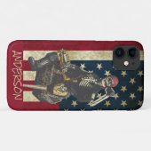 Speciaal Amerikaans Skeleton Pirate Case-Mate iPhone Case (Achterkant (horizontaal))