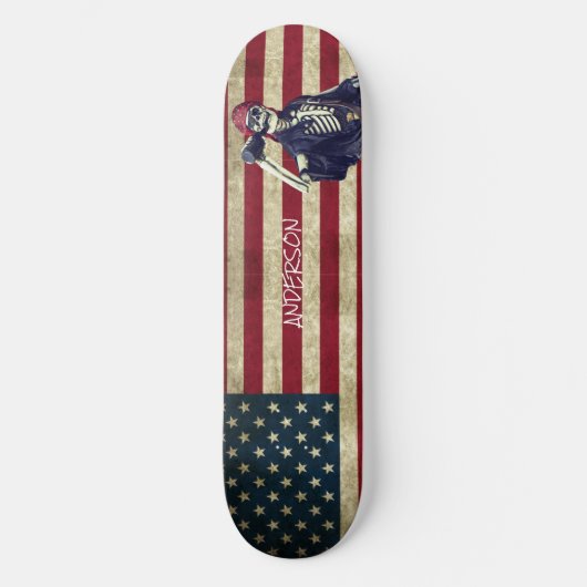 Speciaal Amerikaans Skeleton Pirate Skateboard (Voorkant)