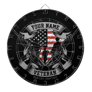 Speciaal Amerikaans Veteraan Proud Vet Vlag Vereni Dartbord