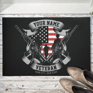 Speciaal Amerikaans Veteraan Proud Vet Vlag Vereni Deurmat