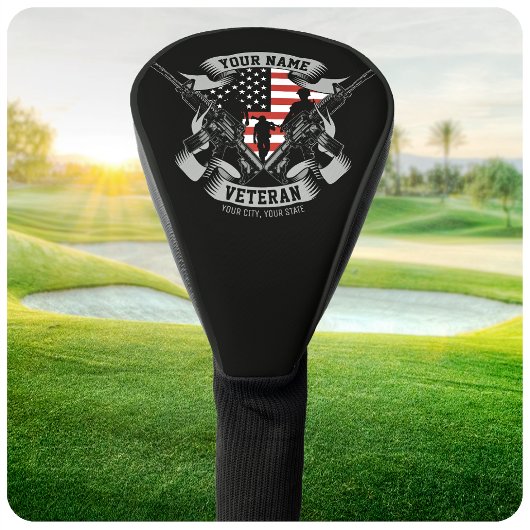Speciaal Amerikaans Veteraan Proud Vet Vlag Vereni Golfheadcover