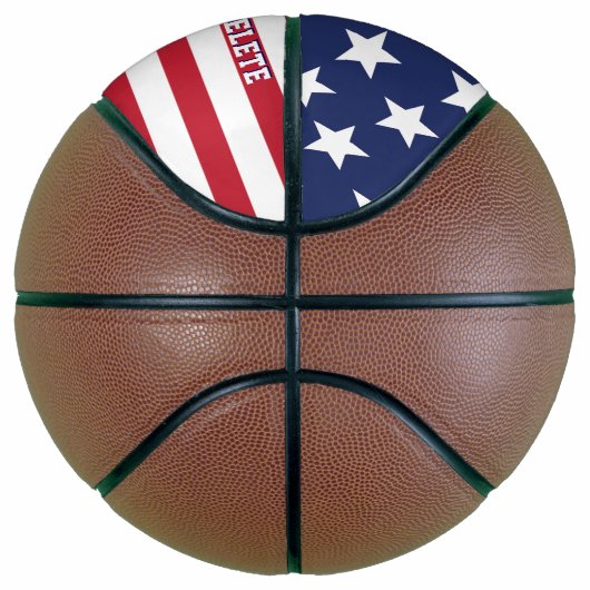 Speciaal Amerikaans vlagBasketball, patriottisch Basketbal (Rechts)