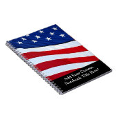Speciaal Amerikaans vlaggenstaatblad Notitieboek (Rechterzijde)