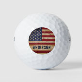 Speciaal Amerikaans vlaggestinktpatriottisch Golfballen (Voorkant)