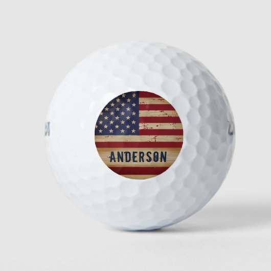 Speciaal Amerikaans vlaggestinktpatriottisch Golfballen (Voorkant)