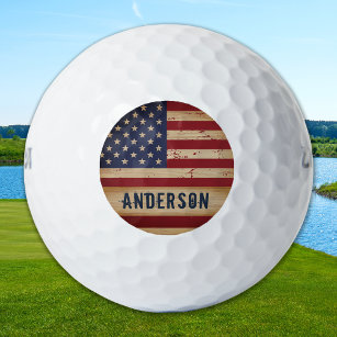 Speciaal Amerikaans vlaggestinktpatriottisch Golfballen