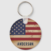 Speciaal Amerikaans vlaggestinktpatriottisch Sleutelhanger (Voorkant)