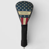Speciaal -Amerikaans vlagpatriottisch Golfheadcover (Voorkant)