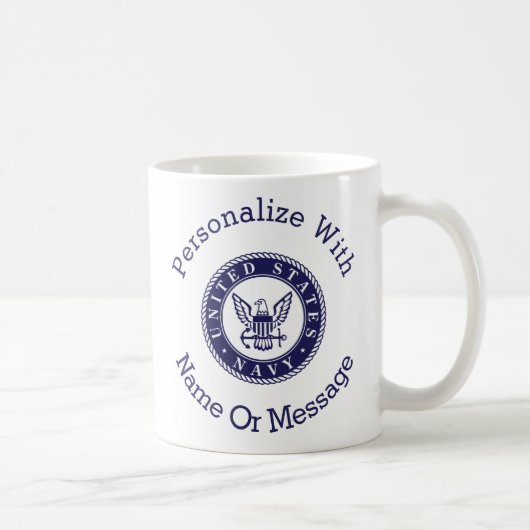 Speciaal Amerikaanse marine Emblem Koffiemok (Rechts)