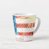 Speciaal Amerikaanse vlag op 4 juli Latte Mok (Rechterhoek)