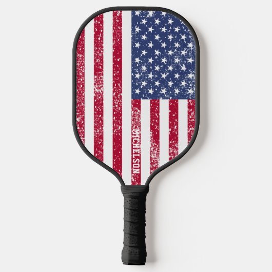 Speciaal Amerikaanse vlag Pickleball Paddle (Achterkant)