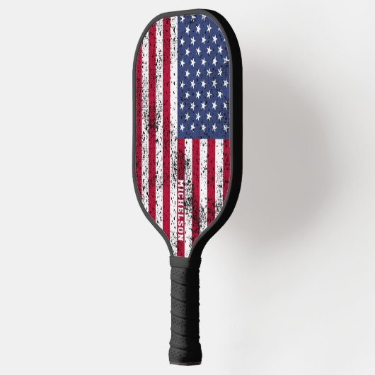 Speciaal Amerikaanse vlag Pickleball Paddle (Links)