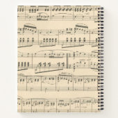 Speciaal Antiek vel muziek Notitieboek (Achterkant)