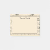 Speciaal  Antiek vel muziek Post-it® Notes (Voorkant)