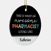 Speciaal apotheker Funny Geweldige apotheker Keramisch Ornament (Rechts)