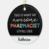 Speciaal apotheker Funny Geweldige apotheker Keramisch Ornament (Links)