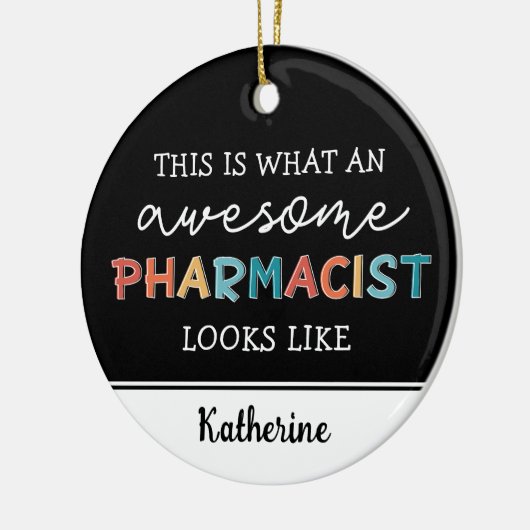 Speciaal apotheker Funny Geweldige apotheker Keramisch Ornament (Links)