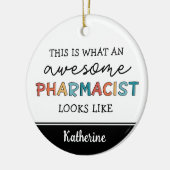 Speciaal apotheker Funny Geweldige apotheker Keramisch Ornament (Links)