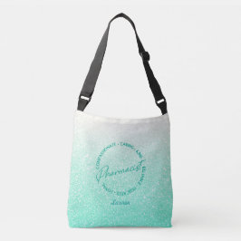 Speciaal apotheker Green Glitter Canvas tas