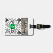 Speciaal app- en Venmo QR-code Bagagelabel (Voorkant horizontaal)