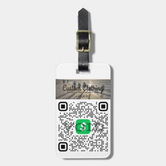 Speciaal app- en Venmo QR-code Bagagelabel (Voorkant verticaal)