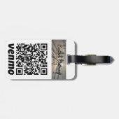 Speciaal app- en Venmo QR-code Bagagelabel (Achterkant horizontaal)