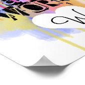 Speciaal artiest op het werk — Poster afdrukken (Hoek)