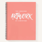 Speciaal artiest Sketchbook Coral Notitieboek (Voorkant)