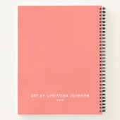Speciaal artiest Sketchbook Coral Notitieboek (Achterkant)