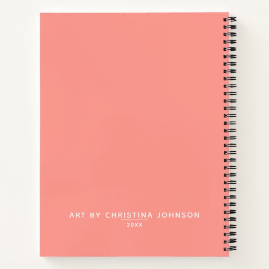 Speciaal artiest Sketchbook Coral Notitieboek (Achterkant)