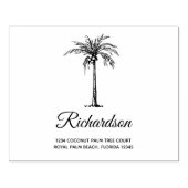 Speciaal artistiek palmboomvormig modern script rubberstempel (Afrduk)